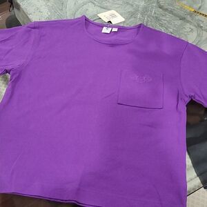 COLUMBIA PURPLE SHORT SLEEVE SHIRT